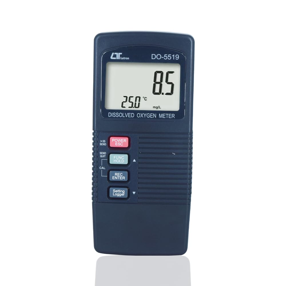 Medidor electrónico digital de oxígeno con sonda polarográfica y sensor de temperatura incorporado para acuarios, investigación médica y minería, de Modelo: DO-5519