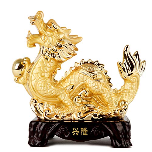 Statuette rat résine dorée RLKHXBS objet décoration table bureau zodiaque chinois