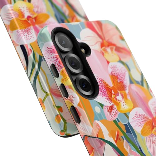 Coque Samsung S25 Plus orchidée multicolore pour sublimer votre look