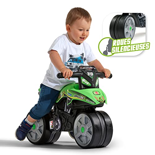 FALK - Laufrad Moto Bud Racing – Grün – leise Räder – ab 2 Jahren – 40% recycelter Kunststoff 502BRS – Bild 3