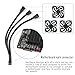 PWM Fan Splitter Cable 10 inches, 3 Pack, Black, 3 Way 4 Pin PC Fan Extension Cable, CA PWM Fan Extension Cable, for Computer ATX Case 4-Pin/3-Pin Cooling Fan Cable