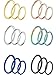 Produktbild Sumind 18 Stück 20 Gauge Edelstahl Nase Ring Ohrring Hoop für Körper Piercing, 6 Farben, 3 Größen