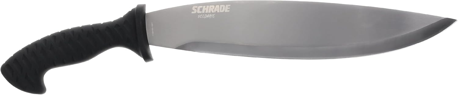 Schrade Delta Class Decimate Bolo Machete with Titanium Coated 3Cr13 Stainless Steel for Outdoor Survival