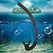 Full Wet Silicone Scuba Diving Snorkeling Breathing Tube Folding Swimming Snorkel Tube with Plastic Buckle Training Professional Antileak Diver Gear Accessory Adult Youth (Black)