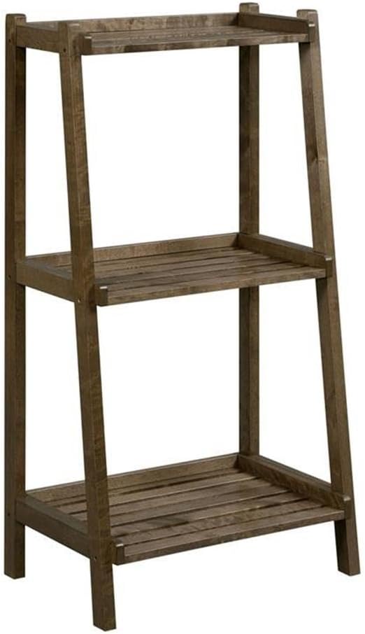New Ridge Home Goods Dunnsville 3-Tier Ladder Shelf, Small, Antique Chestnut