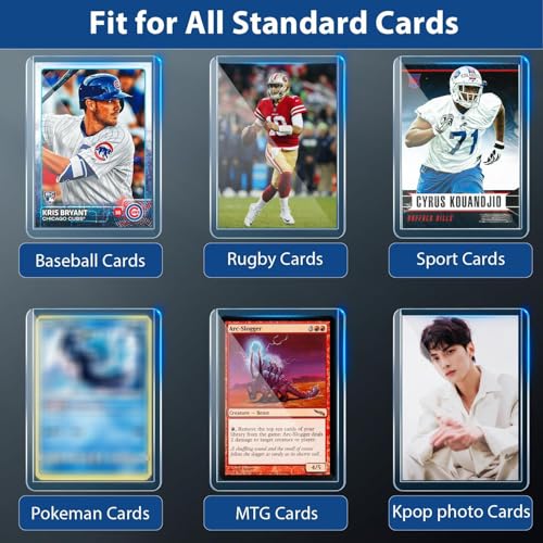 200 card sleeves top loaders for cards premium toploaders 334x434 baseball card protectors hard plastic hard cards sleeve sports trading holder 100 toploaders  100 penny sleeves