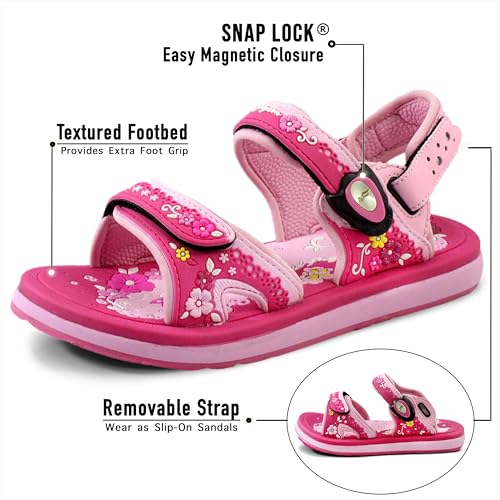 Image of Gold Pigeon Shoes Easy SNAP LOCK Outdoor Water Kids Toddler Sandals for Girls & Boys. Everyday, Vocation, Pool, Summer, Beach Essentials.