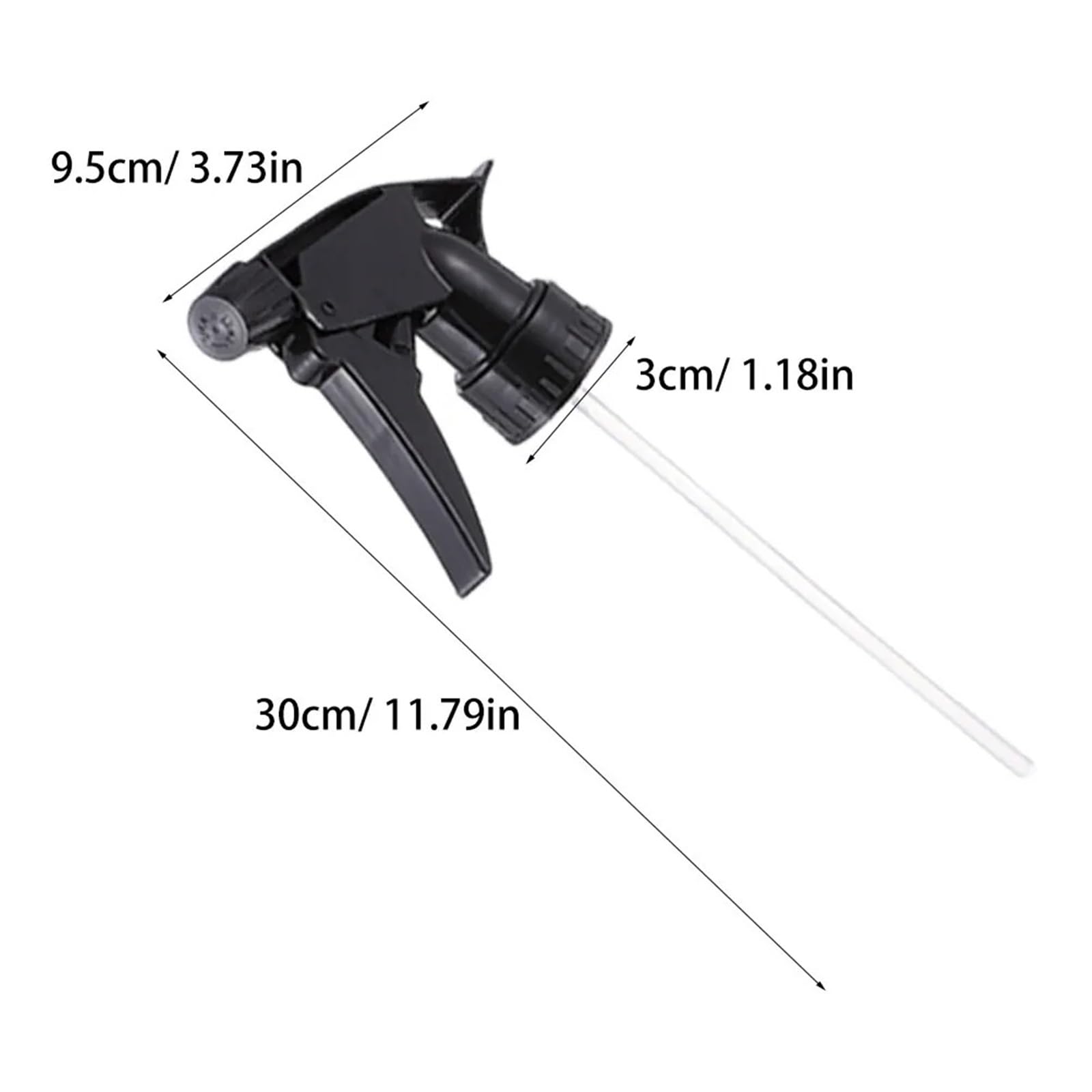 Ugello spruzzatore con grilletto in PET | Ugello spruzzatore a grilletto regolabile da 10 pezzi for irrigazione a nebbia da giardinaggio