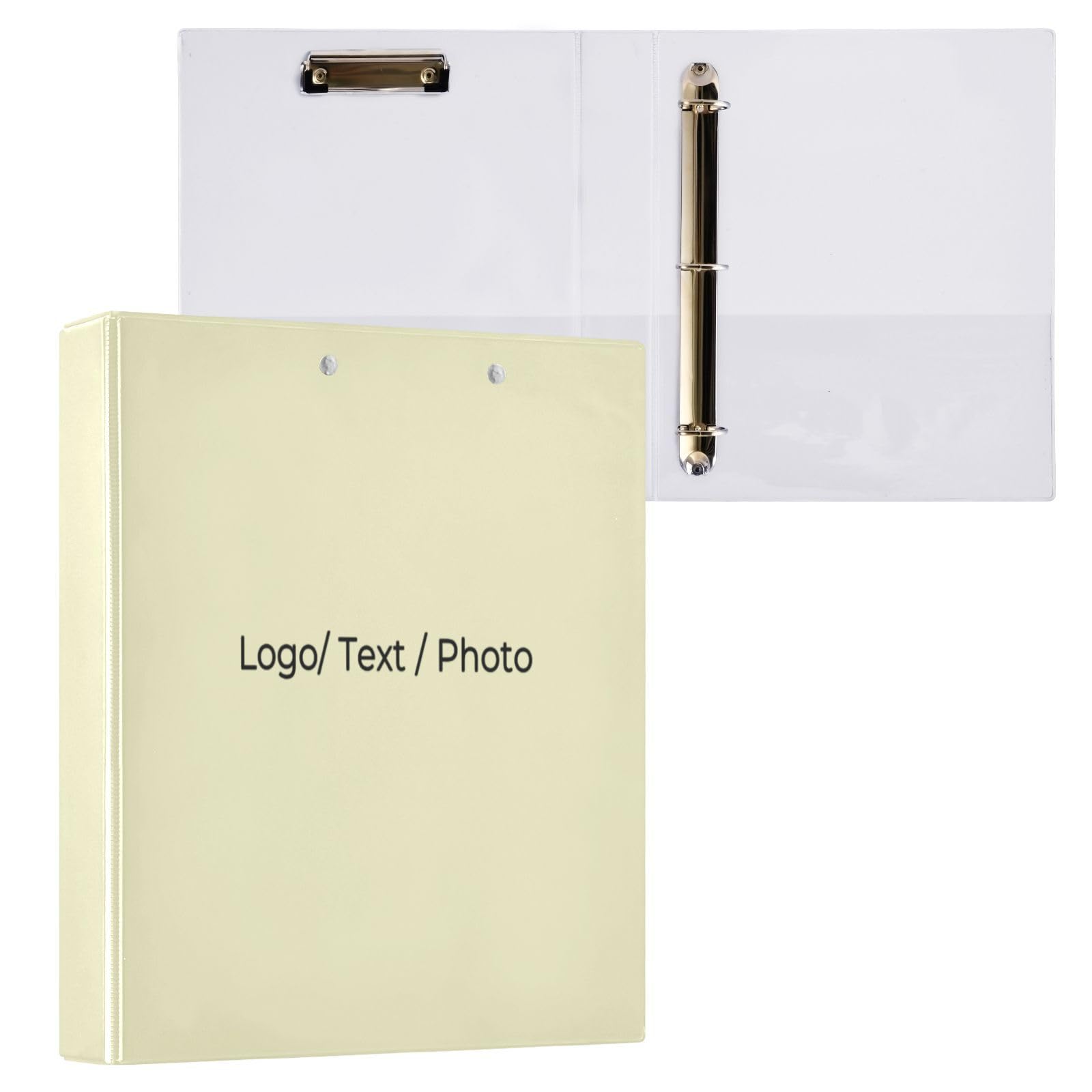 Carpeta personalizada de 3 anillos de 1.5 pulgadas, carpetas de anillos en D personalizadas, carpeta flexible de 3 anillos