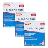 Rugby Polacrilex 4mg Nicotine Gum - Cinnamon Flavor, Quit Smoking and Vaping Aid, Sugar-Free,100 Count (3 Pack)