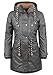 Produktbild Blend SHE Dale Damen Winter Jacke Parka Mantel Winterjacke gefüttert mit Teddyfutter und Kapuze, Größe:L, Farbe:Black Melange (200049)