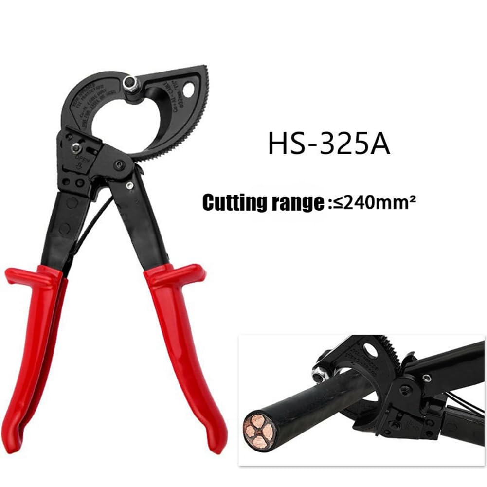 Tijeras para Cables con Trinquete Herramientas Manuales para Cortar Cables con Trinquete Herramientas Que Ahorran Mano de Obra Tijeras Alicates para Prensar Tijeras para Cables