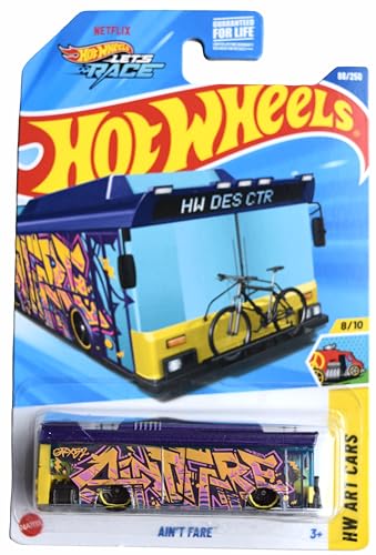 Hot Wheels Ain't Fare HW Art Cars 8/10 Purple 88/250 miniatura 1