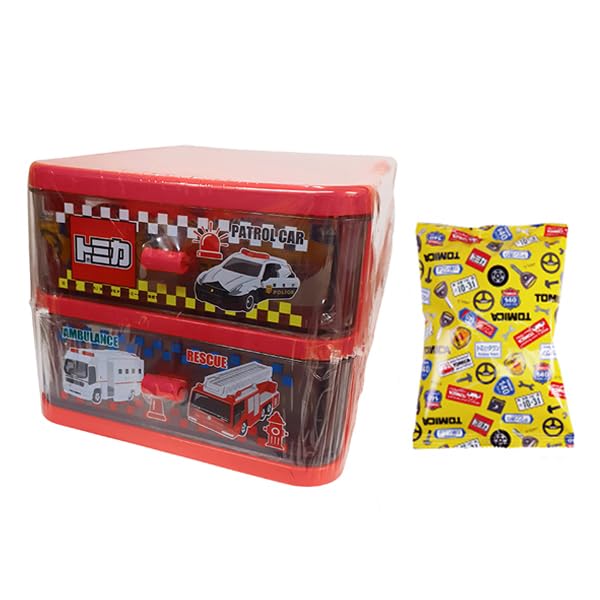 Amazon.co.jp: タカラトミーアーツ トミカ お菓子入り2段BOX