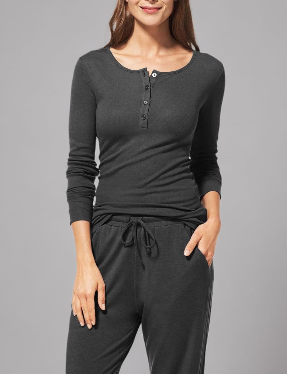 Tommy John Women's Lounge - Long Sleeve Pajama Sleep Shirt - Image 3