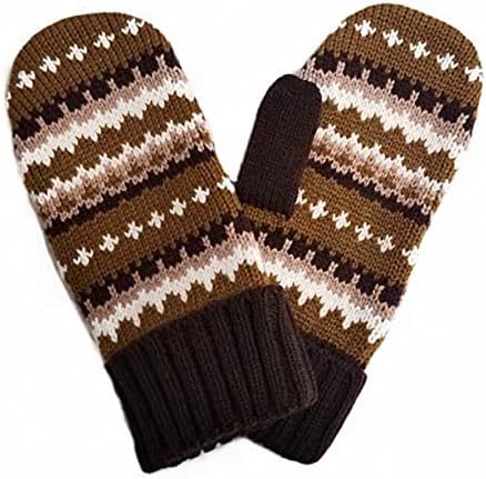 Bernie Sanders Inspired Handcraft Knit Mittens Inauguration Day - Cozy Wool Knit Thick Gloves Novelty Crochet Winter Mittens - Bernie Costume (Small)
