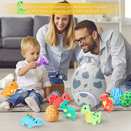 11 Pieces Dinosaur Stuffed Animal Small Dino Plush Toy And Egg Bag Set Stuffed Dinosaur Cute Stuffed Animals Plush Toys Soft Dinosaur Stuff Animals For Birthday Dinosaur Themed Party Decorations #TOP6