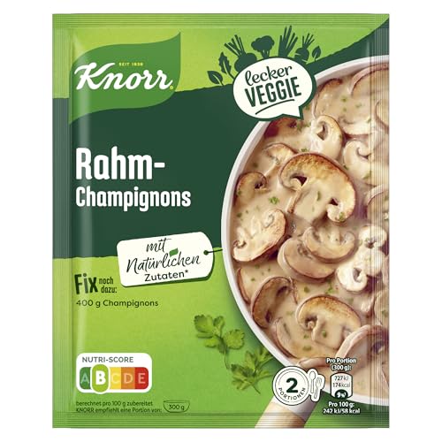 Knorr Fix Würzmischung Rahm-Champignons für leckere Rahmchampignons ohne geschmacksverstärkende Zusatzstoffe 30x 33 g