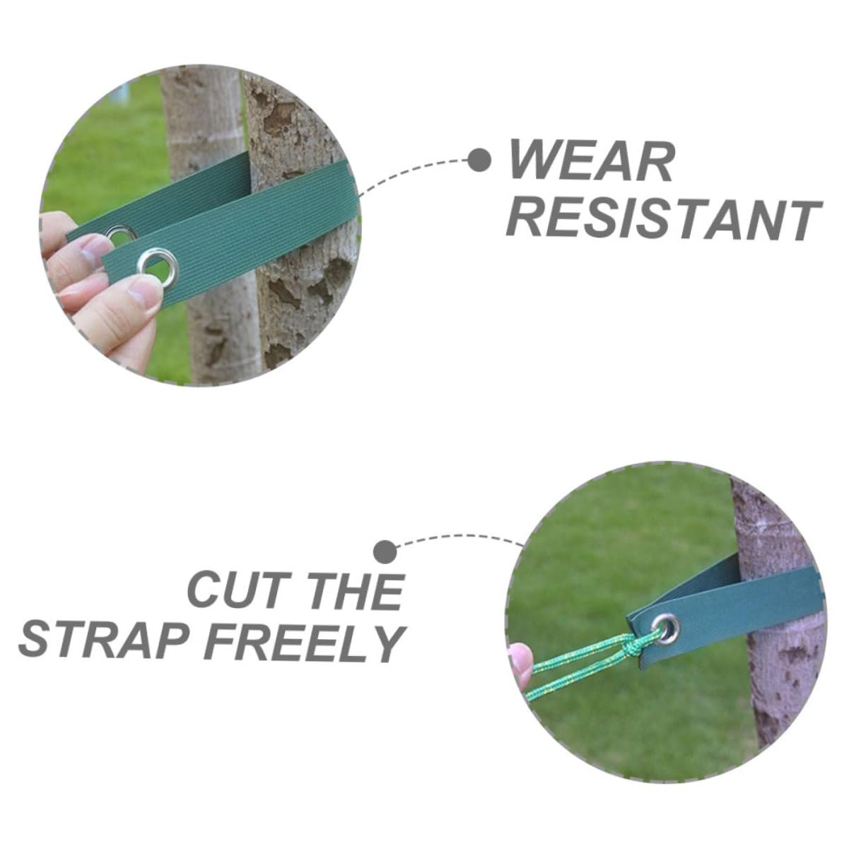 Attaches pour Plantes 1 Rouleau De Sangles pour Arbres Dextérieur Sangles De Soutien Coupe-Vent Matériau en Toile Robuste Facile À Couper Et À Ajuster