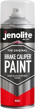 JENOLITE Brake Caliper Paint | RED | Restore & Transform Car Brake Calipers | 400ml 13.5fl oz