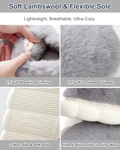 Lilia Heated Slippers for Women, Soft Heated House Shoes Winter Comfort Gift Idea4