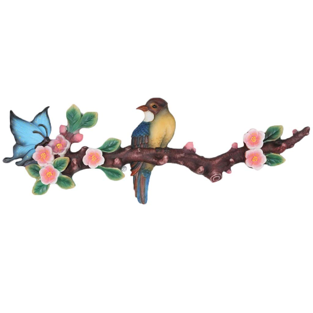 Porte-manteau mural motif oiseau pour une ambiance salon chaleureuse