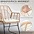 PAOLFOX 4 Piece Patio Conversation Sets,Wicker Patio Furniture Sets,Outdoor Patio Furniture,Outside Furniture,Backyard Furniture,Front Porch Furniture,Beige