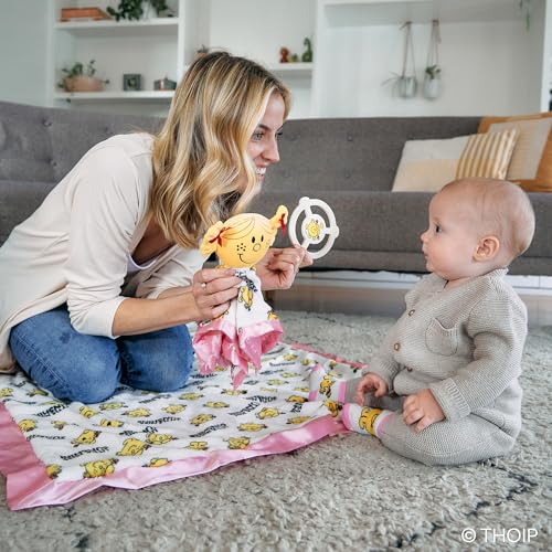 Image of JuJuBe x Studio Oh! Baby Essentials Reversible Baby Blanket - Soft Throw for Newborns & Infants, Ideal for Tummy Time, Home, Travel & Nursery Essentials - Little Miss Sunshine