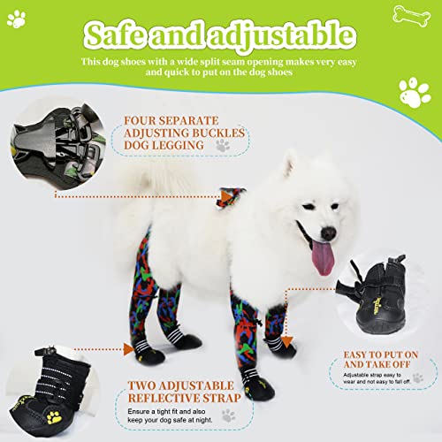Dog-Boots-Waterproof-Shoes-for-Dogs-with-Reflective-Strips-Rugged-Anti-Slip-Sole-Adjustable-Dog-Leggings-Dog-Pants-Size4 - Cucciolini Doodles   Dog-Boots-Waterproof-Shoes-for-Dogs-with-Reflective-Strips-Rugged-Anti-Slip-Sole-Adjustable-Dog-Leggings-Dog-Pants-Size4
