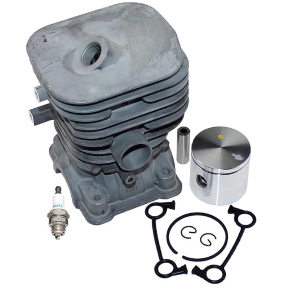Zylinderkit für Hua 125B, 125BX, 125BVX, JONSERED B2126, BV2126 – Komplettset mit Zylinderlaufbuchse und Kolben, verbesserte Motorleistung, einfache Montage, Set