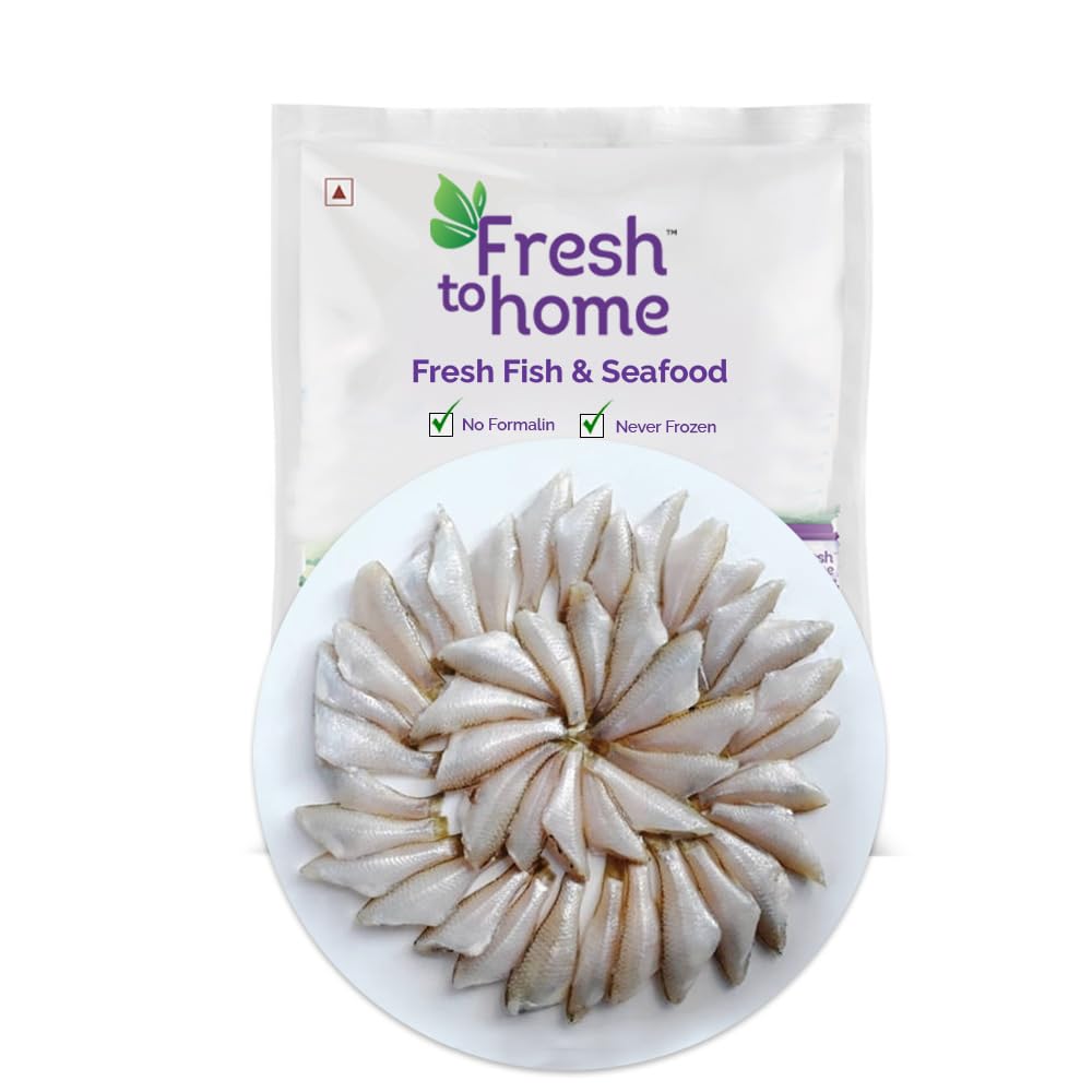 FreshToHome White Sardine/Veloori/Silver Fish/White Fish | Whole Cleaned | 480g to 500g Pack-image-34