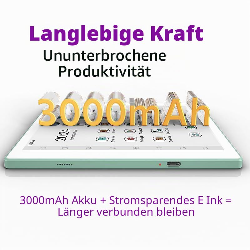 Bigme B7 Pro 7-Zoll-Farb-ePaper-Tablet mit 8+256GB Speicher und 4G-Telefoniefunktion (Grün)