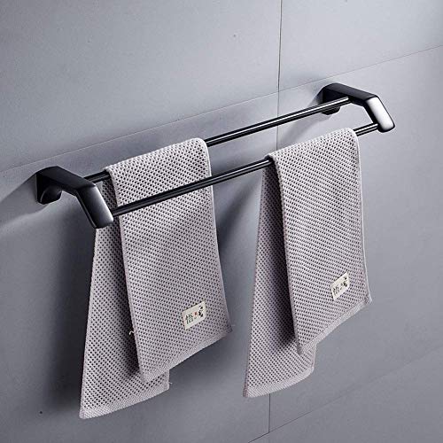 Toallero de acero inoxidable con estante doble poste antirrayaduras 5