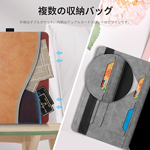 iPad 第6世代/第5世代 9.7インチ(2018/2017) / Air / Air2 / Pro 9.7 ケース シンプル ビジネス iPad 9.7 ケース(第6/5世代)PUレザー tpu材質 スタンド機能 Apple Pencilペン収納 iPad 9.7 用 ケース 2018 2017 カバー カード収納 全面保護 アイパッド 第5/6世代 ケース カバー (ブラウン)