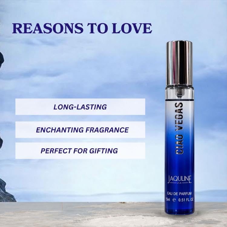 Image of JAQULINE USA City Lights Collection | Mini Pocket Long Lasting Perfume Combo | Gift Set | For Men Women - 15ml x 2