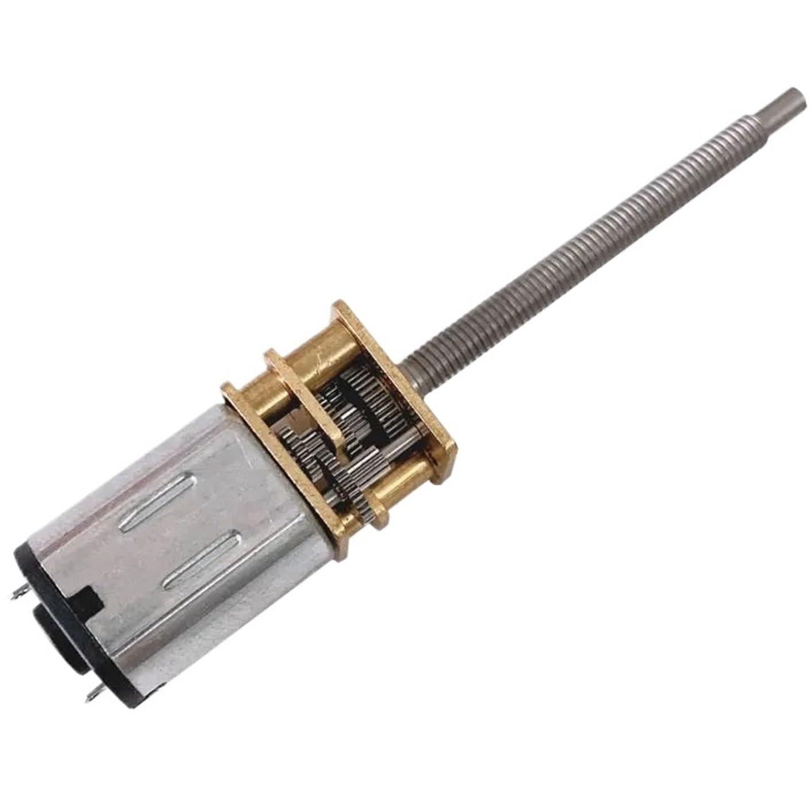 GA12-N20-M3*34 Mikro-Untersetzungsgetriebemotor DC 3V 6V 12V Verlängerungsgewindewellen-Schraubenmotor mit Metallzahnrad(70,3V)
