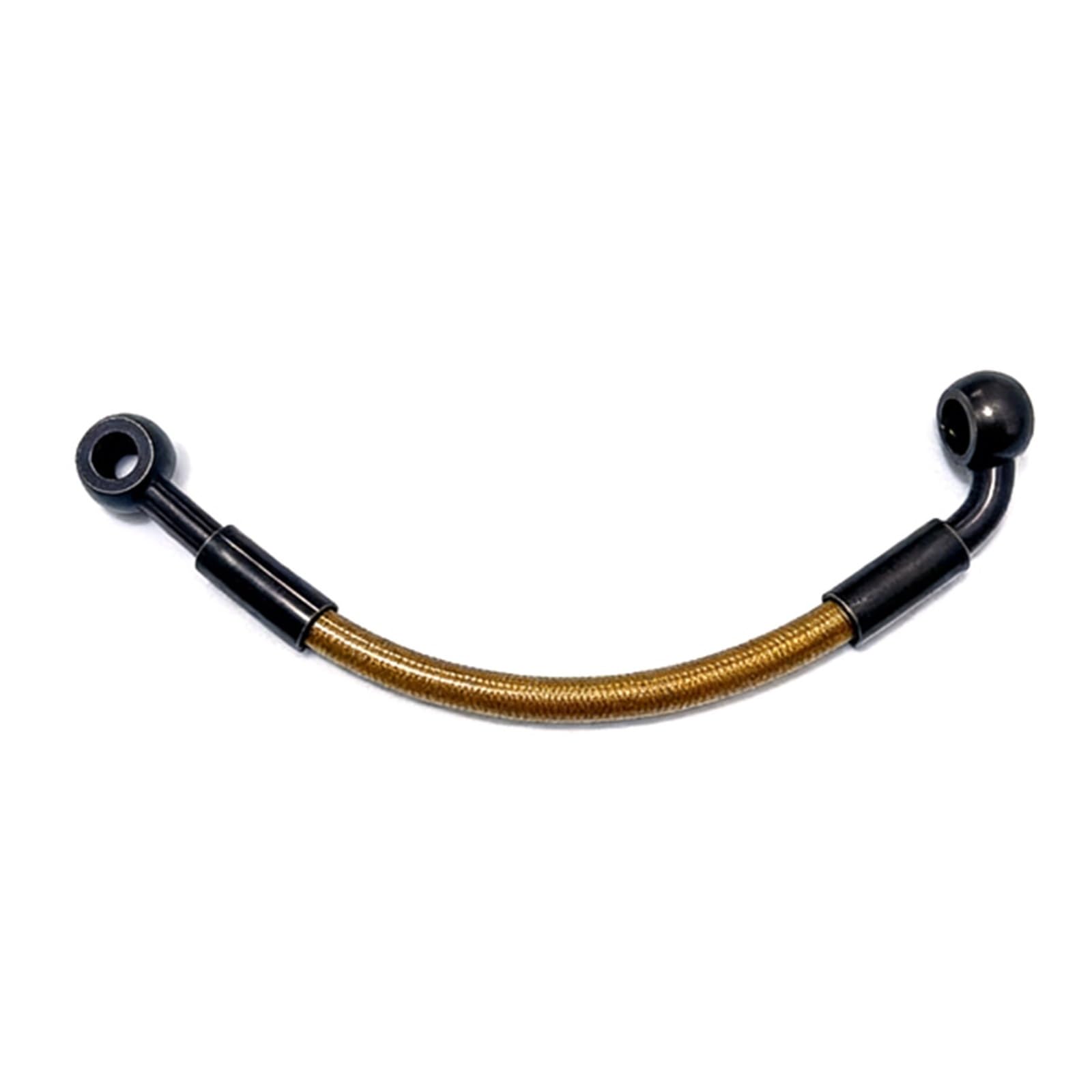 Kmwshan One Color Motorbike Brake Line Motorcycle M10 Brown Hydraulic Brake Cable Hose 10Cm-500Cm Stainless Steel Braided Oil Pipe 0°-90° Accessories(320Cm)