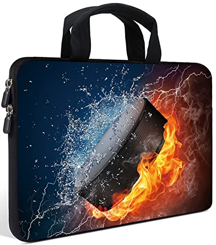 AMARY Chromebook case 11.6" 12" inch Laptop Handle Bag Neoprene Notebook Carrying Pouch Ultrabook Case Tablet Cover Fit Apple MacBook Air HP DELL Lenovo Asus Samsung (hockey)
