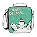 QMIN Sac à déjeuner Motif pingouin avec bandoulière pour filles garçons femmes hommes