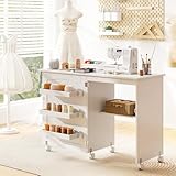 Zoom IMG-1 giantex tavolo cucire con ruote Zoom IMG-1 giantex tavolo cucire con ruote