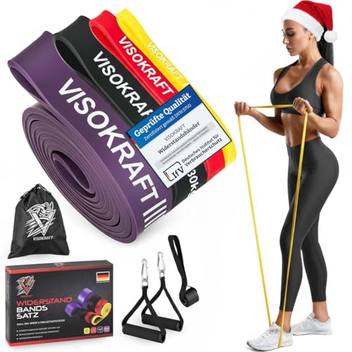 Widerstandsbänder Set Fitnessbänder - Premium Widerstandsbänder...