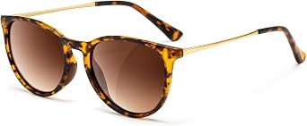 SUNGAIT Junior Kids Polarized Sunglasses Vintage Round Children Shades for Girls & Boys 5-12 UV400 Protection