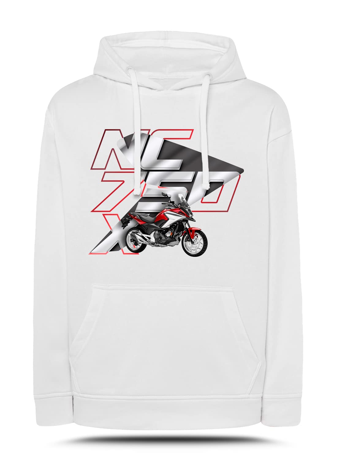 Sweat Graphique NC 750 X Qualité Premium - Pull Blanc XXL Style VX-Style