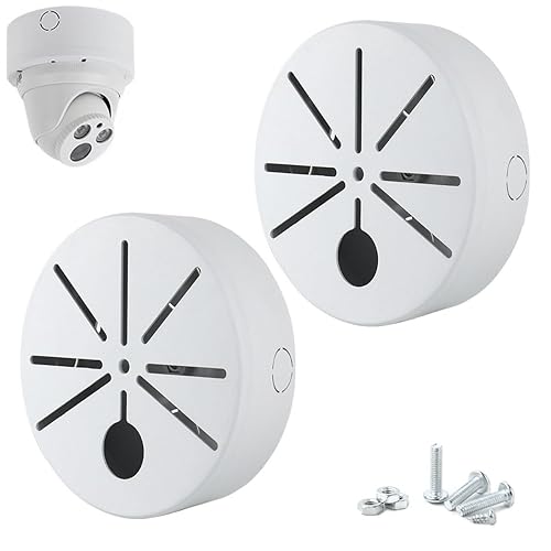 PCUORLEORS Paquete de 2 cajas de conexiones impermeables para cámara, caja de montaje universal para cámara de seguridad, soporte oculto, carcasa