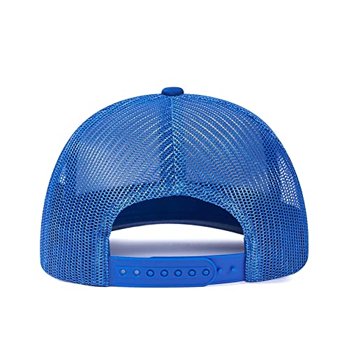 Quanhaigou Trucker Hat - Mesh Snap Back - Unisex Adjustable Baseball Cap - Outdoor Hats For Men Women (Royal) #TOP3