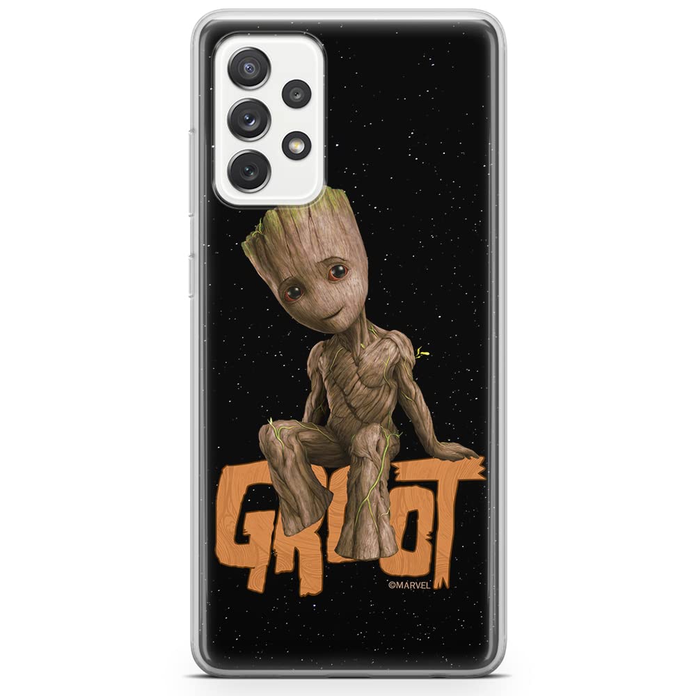 ERT GROUP mobile phone case for Samsung A73 5G original and officially Licensed Marvel pattern Groot 005 optimally adapted to the shape of the mobile phone, case made of TPU