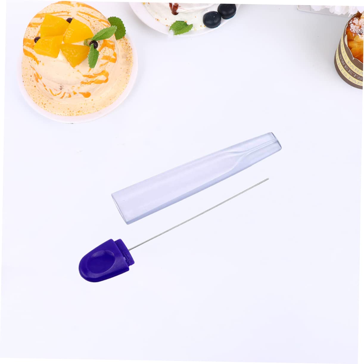 Mikinona 2sets Stainless Steel Cake Stick Tester Skewer Probe Fruit Picks Baking Pin Diy Baking Tool 2pcs*2 Random Color