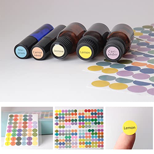 192 pz/foglio Pratici Adesivi di Carta Colorata