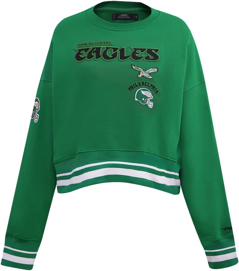 Pro Standard Womens NFL Retro Classics Brushed Back French Terry Crewneck Sweatshirt