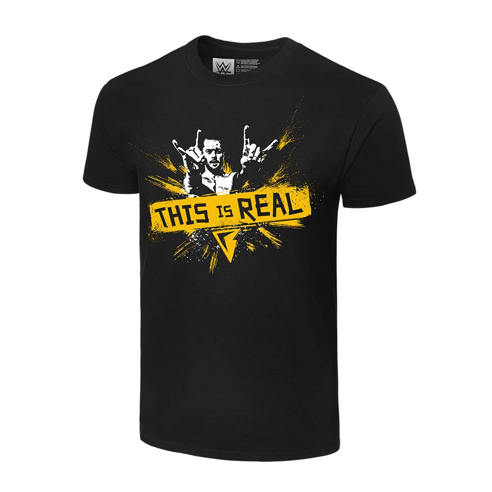 WWENXT Finn Balor This is Real Authentic T-Shirt, S Black